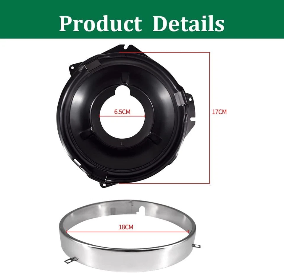 Kit de cubo de montaje de anillo de retención de faros 28 piezas para Chevy Camaro Nova 1967-1970 Foto 3 de 4