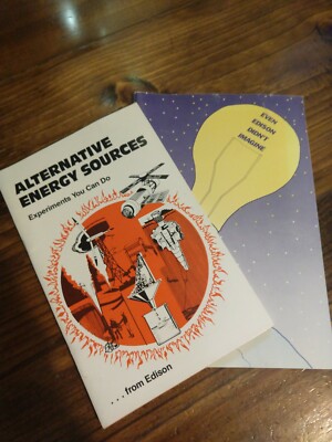 Electric Institute booklets Lot of 2 Alternative Energy Sources Experiments, '86