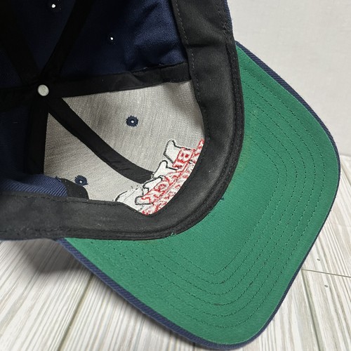 Vintage New York Black Yankees Hat Cap American Needle Alternate Logo Navy Blue - Picture 7 of 8