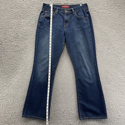 Stivali Levi's 515 Donna Taglia 12 M Nouveau Taglia Med Lavati Bassi 100% Cotone Blu - Foto 9 di 13