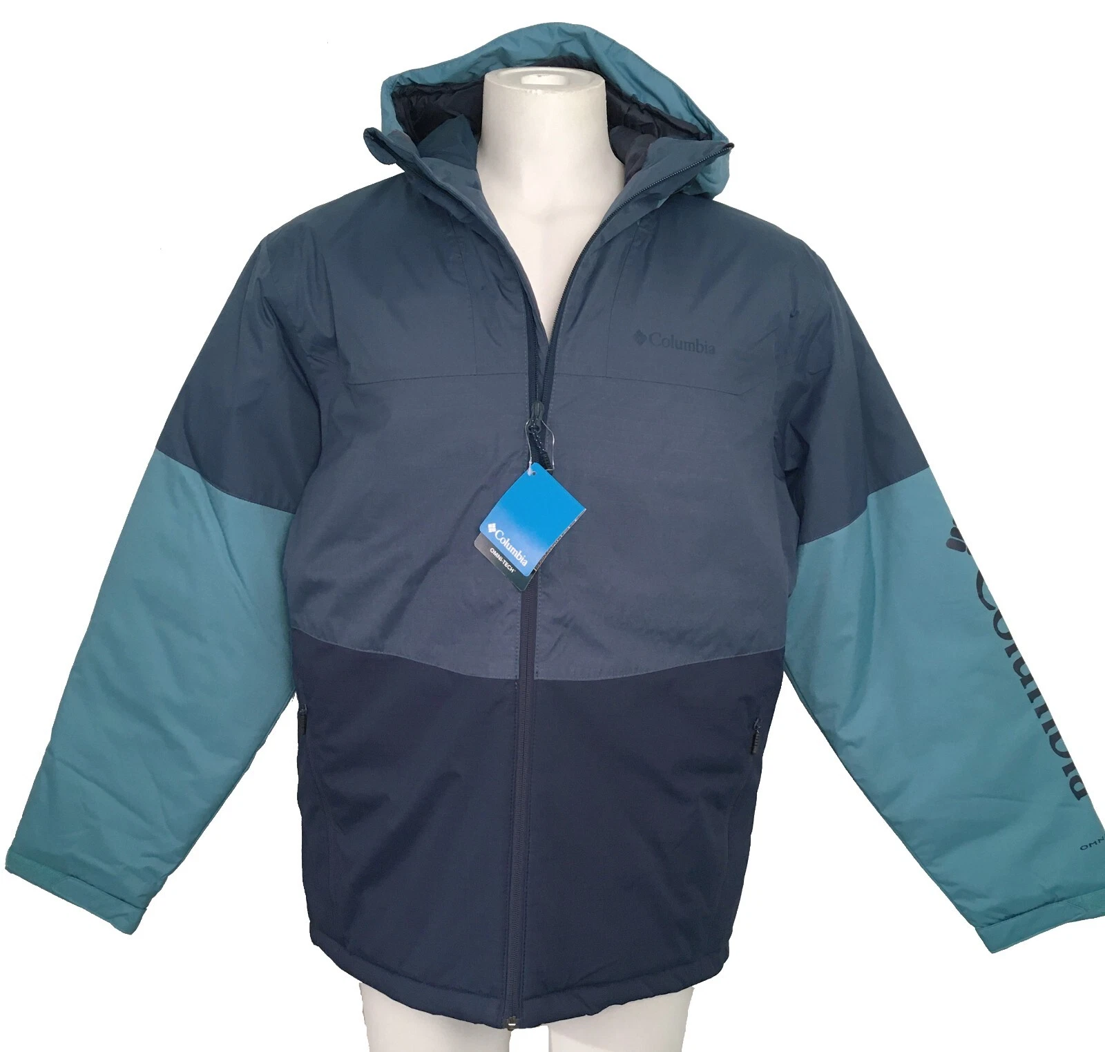 NEW $240 Columbia Point Park™ Insulated Jacket! Blue Omni-Tech Omni-Heat
