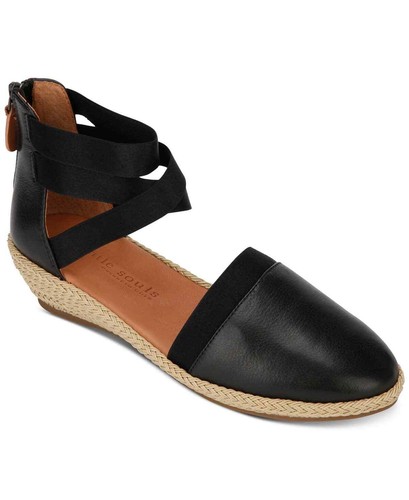 Gentle Souls by Kenneth Cole Women's Black Leather Noa-Beth Espadrille Sandal...