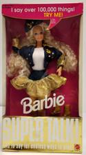 New, NRFB Vintage 1990's Super Talk Barbie
