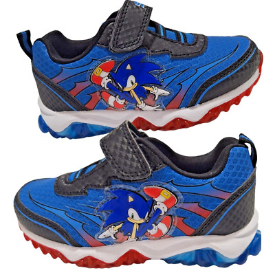 New Sega Sonic the Hedgehog luminous sports shoes for boys blue size 7 (15cms)