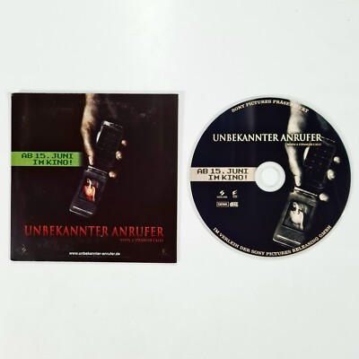 Limited Promotion RPK Disc UNBEKANNTER ANRUFER Radio Presskit CD Horror/Suspense