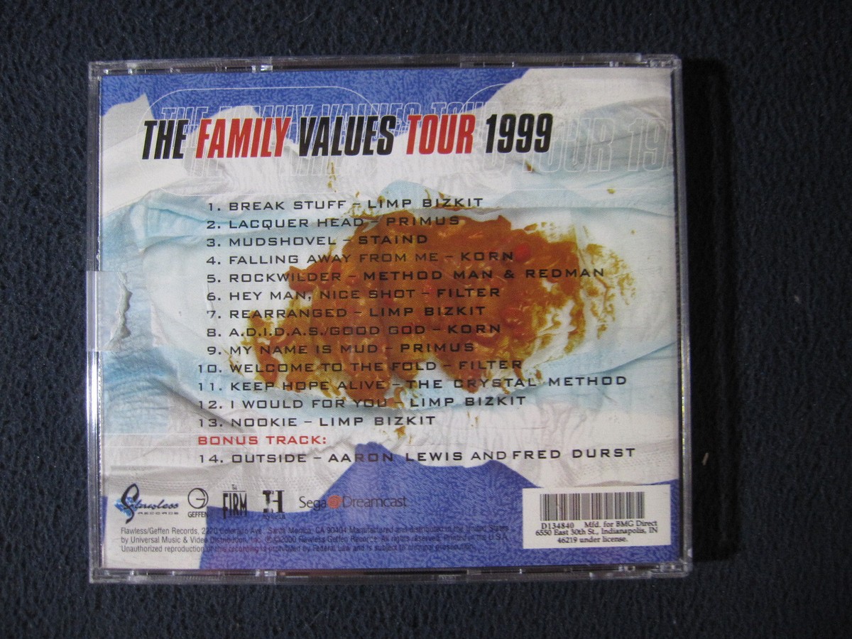 The Family Values Tour 1999 [CD] Limp Bizkit, Staind, Korn