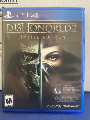 Dishonored 2 LE Sony PS4 Video Game PlayStation 4, 2016 CIB w/ instructions