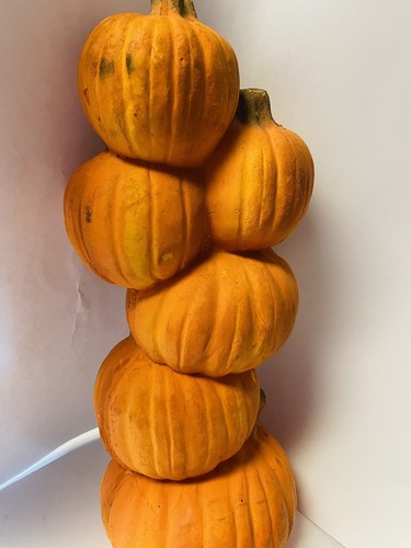 Vintage Trendmasters Halloween aufleuchtender Schaumstoff Kürbis Totemstange 18" 1993 getestet - Bild 6 von 8