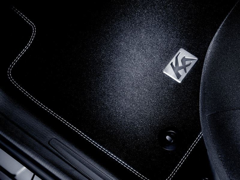 Genuine Ford Ka Car Mats in Premium Velour Rear Set Silver Stitching