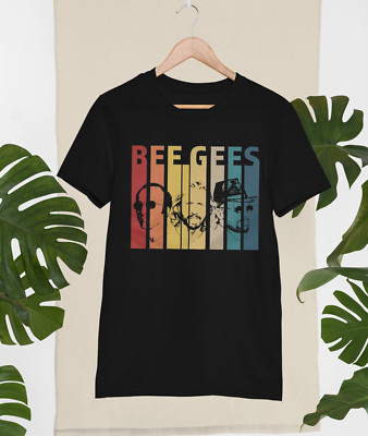 Bee Gees T-shirt Black Short Sleeve All Sizes S-5XL  88