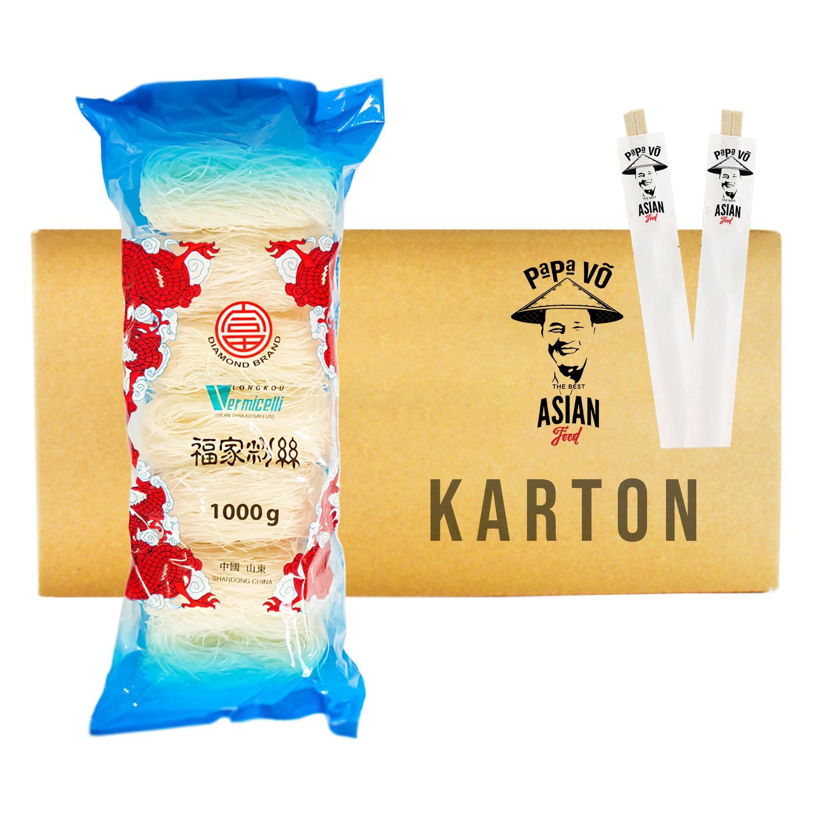 Longkou Glasnudeln Vermicelli Glas Nudeln Bun Tau 25x1kg