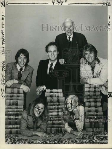1980 Pressefoto Schauspieler Martin Short, Co-Stars in "The Associates" auf ABC