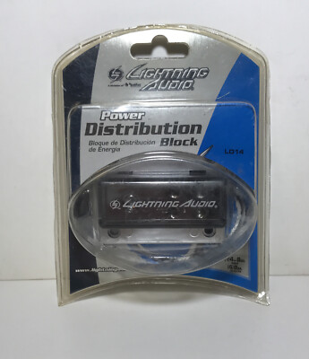 Lightning Audio Power Distribution Block (1) 4 Or 8 GA input (4) 8 GA Output
