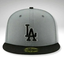 New Era MLB Basic 59fifty Los Angeles Dodgers Light Gray Black