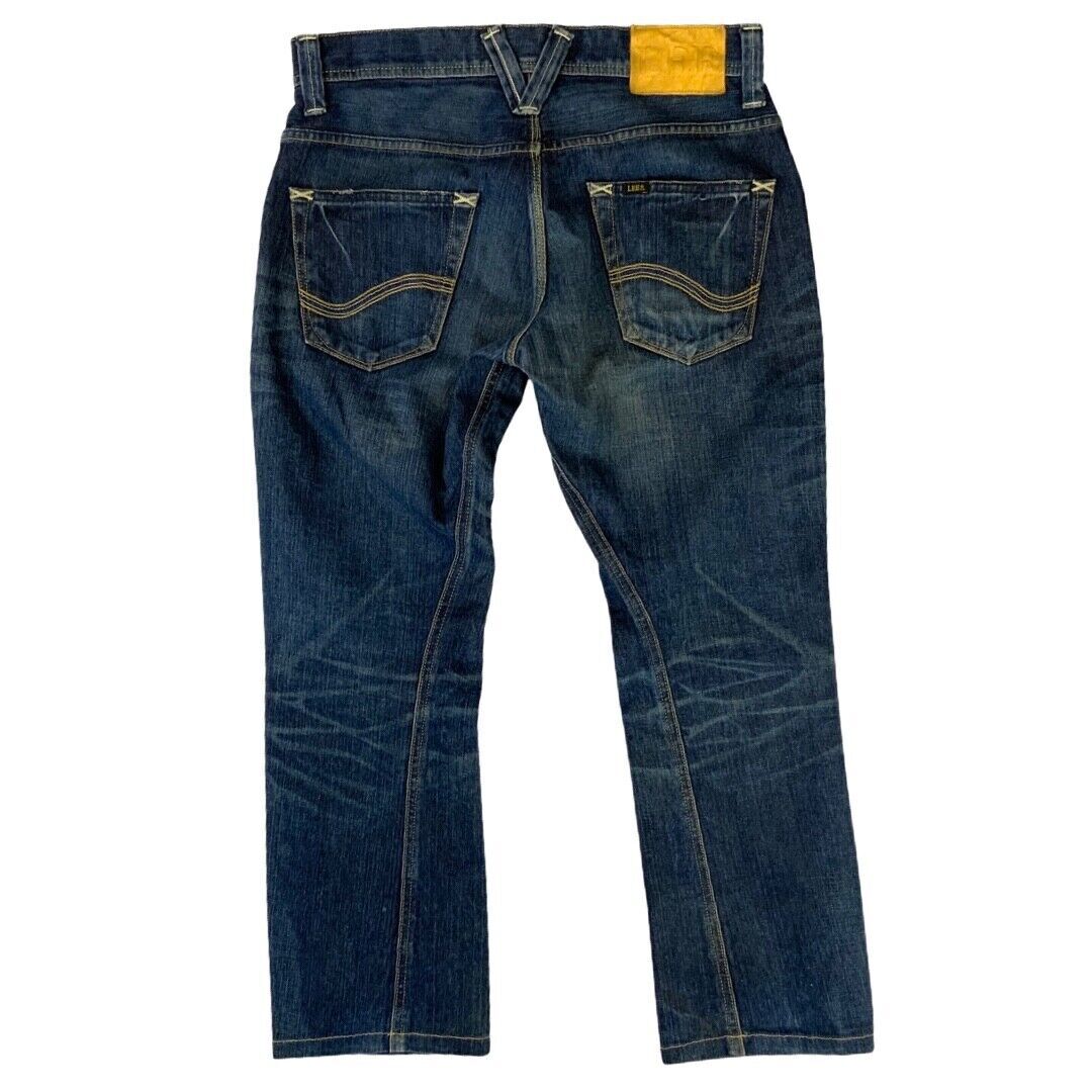 LTD LEE GOLD LEATHER LABEL JAPANESE TWISTED DENIM JEANS