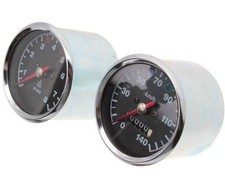 Tacho + Drehzahlmesser Chrom MZ ETZ 125 150 250 251 301 Tachometer Import 80mm