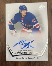 2021-22 SP Authentic Future Watch #115 Morgan Barron 798/999 New York Rangers