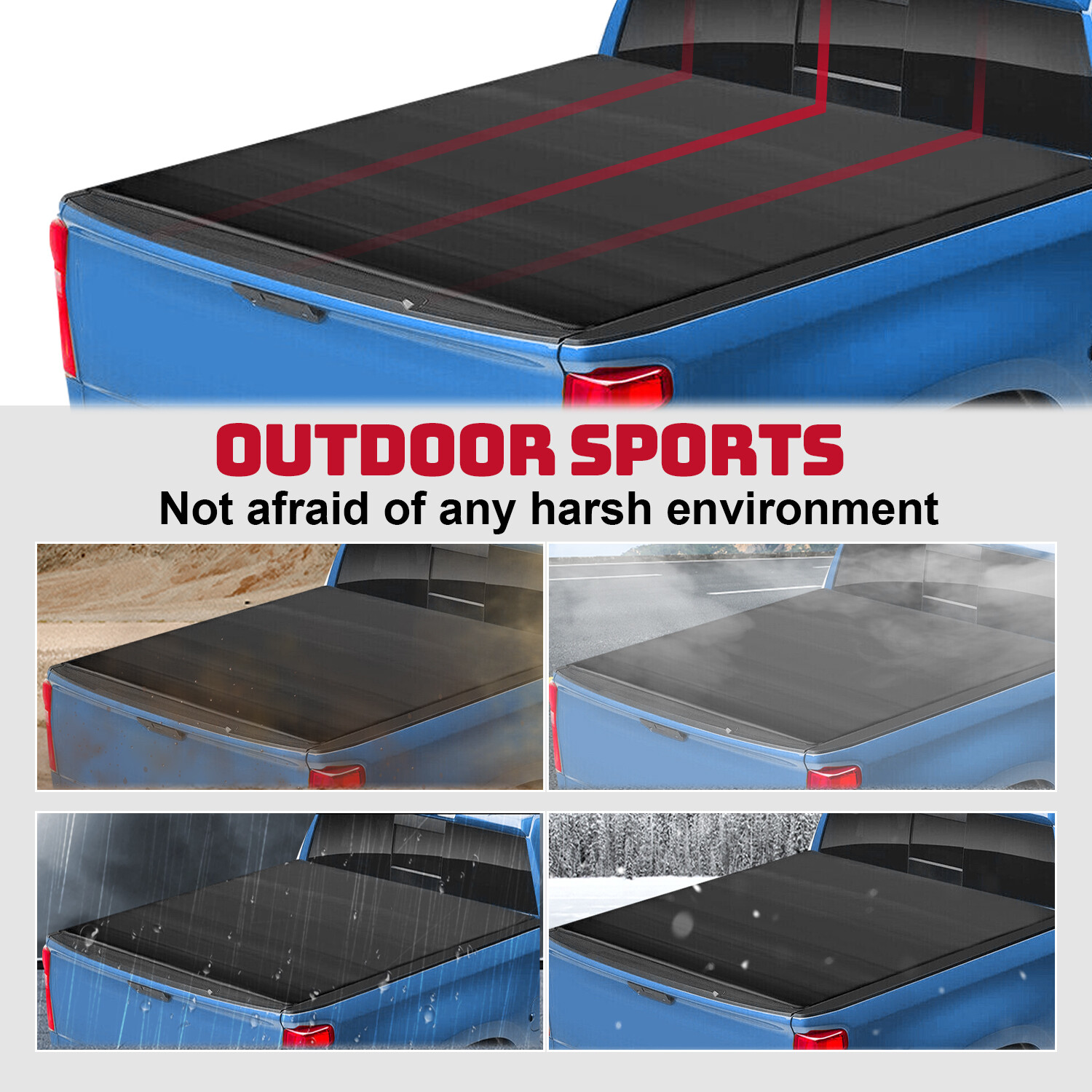 HECASA For 9907 Chevy Silverado/GMC Sierra 6.5ft Bed Soft RollUp