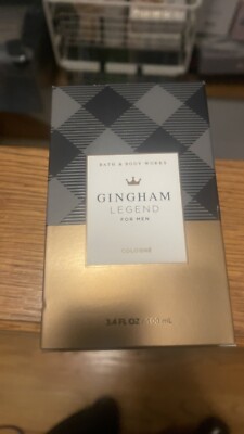NIB GINGHAM LEGEND FOR MEN COLOGNE 3.4 FL OZ 100 ml BOTTLE MSRP $59.95