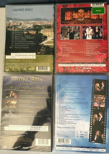 4 x André Rieu DVDs 1 x CD Andre Dreaming Roses Royal Albert Hall Ich Tanze mit - Picture 2 of 2