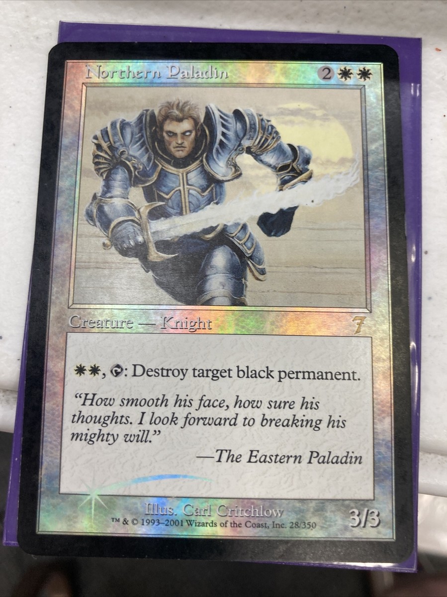 MTG Foil 7th Edition Northern Paladin LP White Removal Commander
