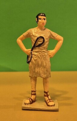 TOY SOLDIERS TIN ROMAN DUNGEON MASTER WITH WHIP 54 MM