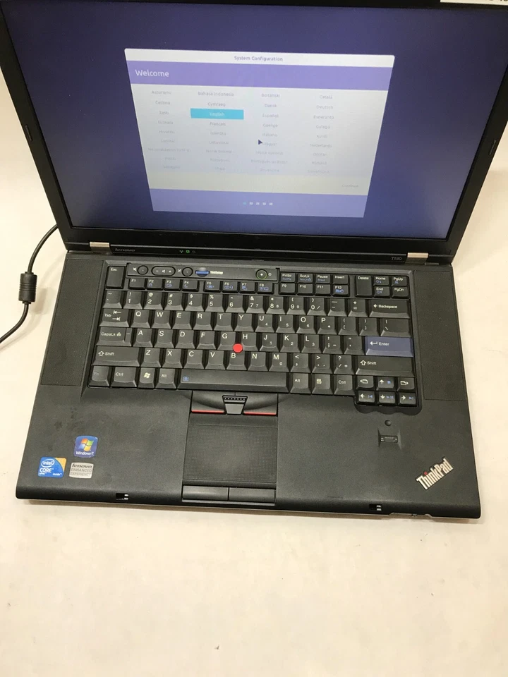 Lenovo ThinkPad T510 15" Intel Core i5 4GB RAM 3320GB HDD Linux Mint BAD KB! -DW - Image 3 of 4