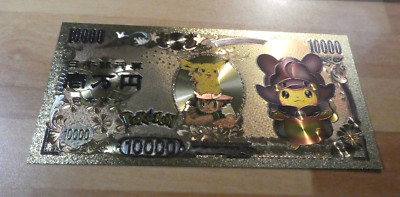 POKEMON ANIME GOLD TICKET PIKA PP22 CARD GO KARTE PIKACHU SP 10 NEU MINT