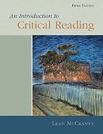 INTRODUCTION TO CRITICAL READING By Leah Mccraney *Excellent Condition*