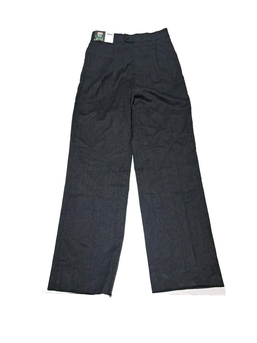 Vintage NWT 80s Texwood 27x29 Dark Grey Wool Mix Pants | eBay