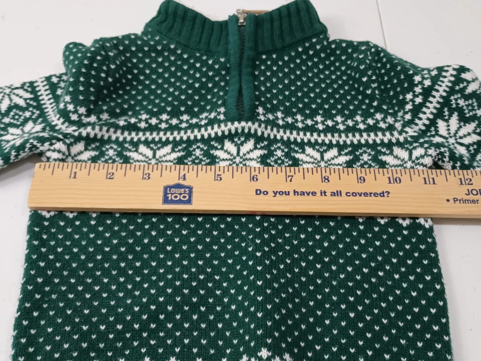 Suéter Tahari Chal Cuello Isla Justa 1/4 Cremallera Unisex Niño/Niña Talla 2T Foto 4 de 4