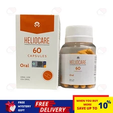 HELIOCARE Oral Capsules (60 Caps) Anti-Aging Sun Protection Sunblock - FREE SHIP