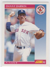 Danny Darwin 1992 Score Baseball Base Common #138 Boston Red Sox