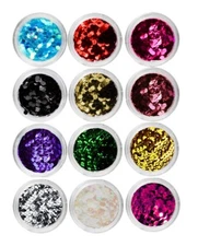 12 Color Nail Art Glitter Sparkle Sequins Holographic Metallic Flakes Nail Decor