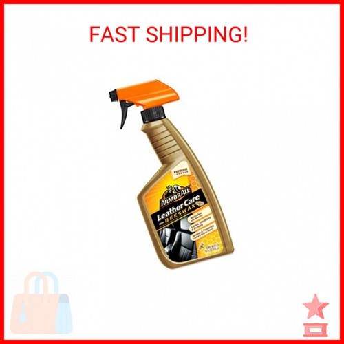 Armor All Car Leather Cleaner Spray, Beeswax Leather Care Spray for Cars, Trucks