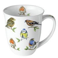 Tasse, Porzellantasse Vogelarten 0,4L Ambiente | Bird Species