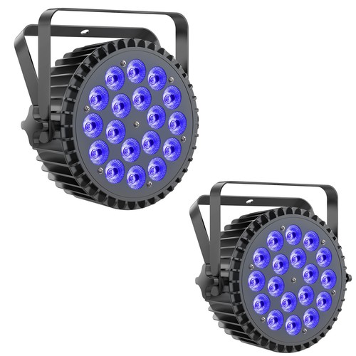 270W RGBWA+UV 18 LED Par Strahler 6in1 Bühnenlicht DMX Lichteffekte Partylicht - Bild 20 von 26