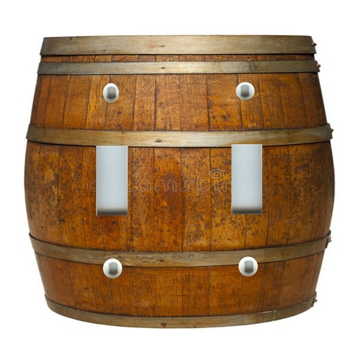 Oak Wine Barrel Image 1 on Light Switch Plate Cover KITCHEN DECOR - Foto 3 di 26