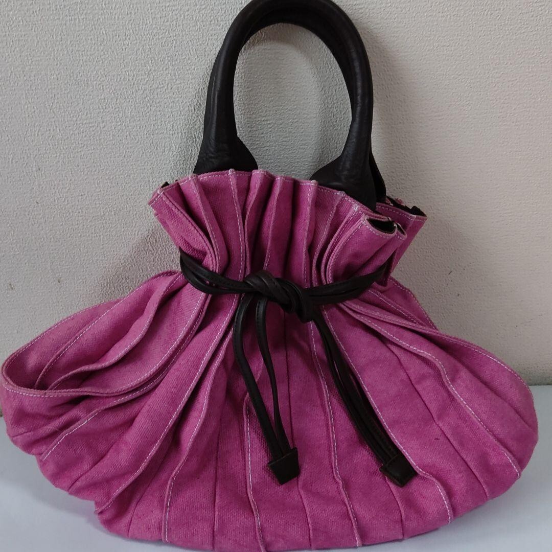 LUPO Abanico Bag Barcelona Pink Handbag With Leather Coin Case 