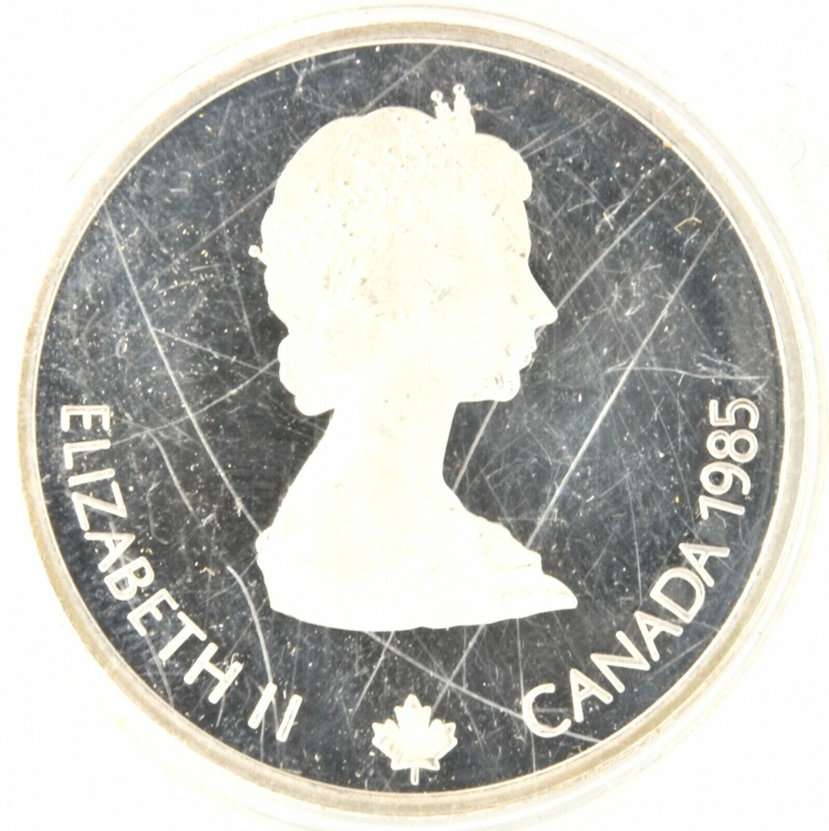 1988 Canada $20 Silver Alpine Skiing Coin KM# 145 Calgary Winter