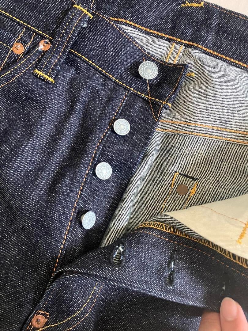 GQ2416◇EVISU : No.2 Lot2000 白ペンキカモメ Rare VTG EVISU No. 2 Lot 0001 Fisherman Logos Denim Jeans