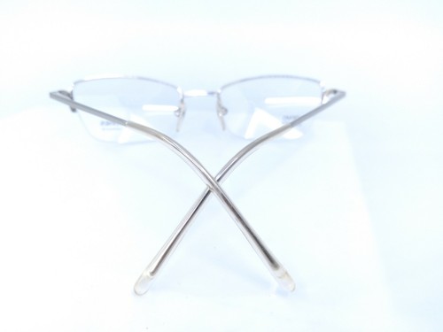 Gianni Versace Versus C12 26M NOS Chrome Half Rim 50 19 140 Eyeglass Frame Italy - Picture 7 of 10