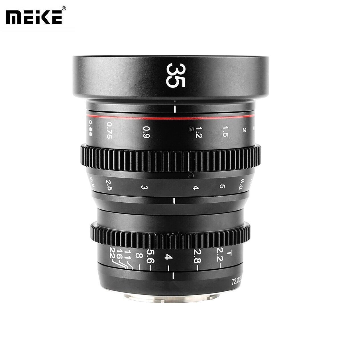 Meike 35mm T2.2 Manual Focus Wide Angle Cinema Lens for Canon Sony