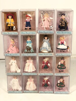 Hallmark Madam Alexander Display 12 Merry Miniaturen Puppe Figurinen 2001 W Dups