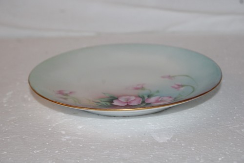 Thomas Sevres Bavaria 6” Plate with Hand Painted Floral Design Signed by Lund - Picture 6 of 6