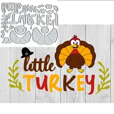 Thanksgiving Turkey Metal Die Cuts, Thanksgiving Little Turkey Metal Cutting ...