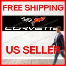 Corvette Chevrolet 2x8ft Banners Flags Racing Car Show For Garage Wall Decor Corvette Chevrolet 2x8ft Banners Flags Racing Car Show For Garage Wall Decor