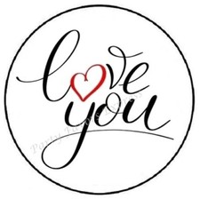 LOVE YOU ENVELOPE SEALS LABELS STICKERS PARTY FAVORS