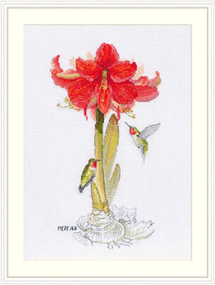 Merejka Counted Cross Stitch Kit Amaryllis K-202