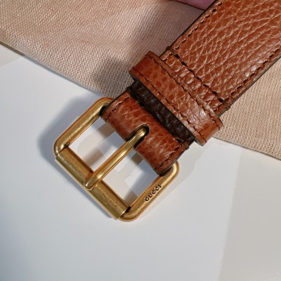 Gucci Denim GG Monogram Dollar Calfskin Belt 95cm | eBay display picture 3